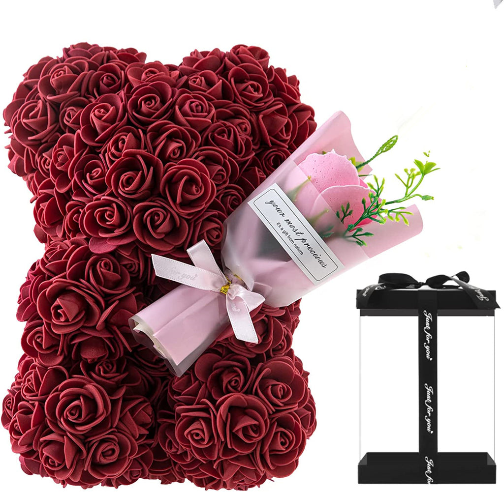 Eternal Rose Bear with Gift Box