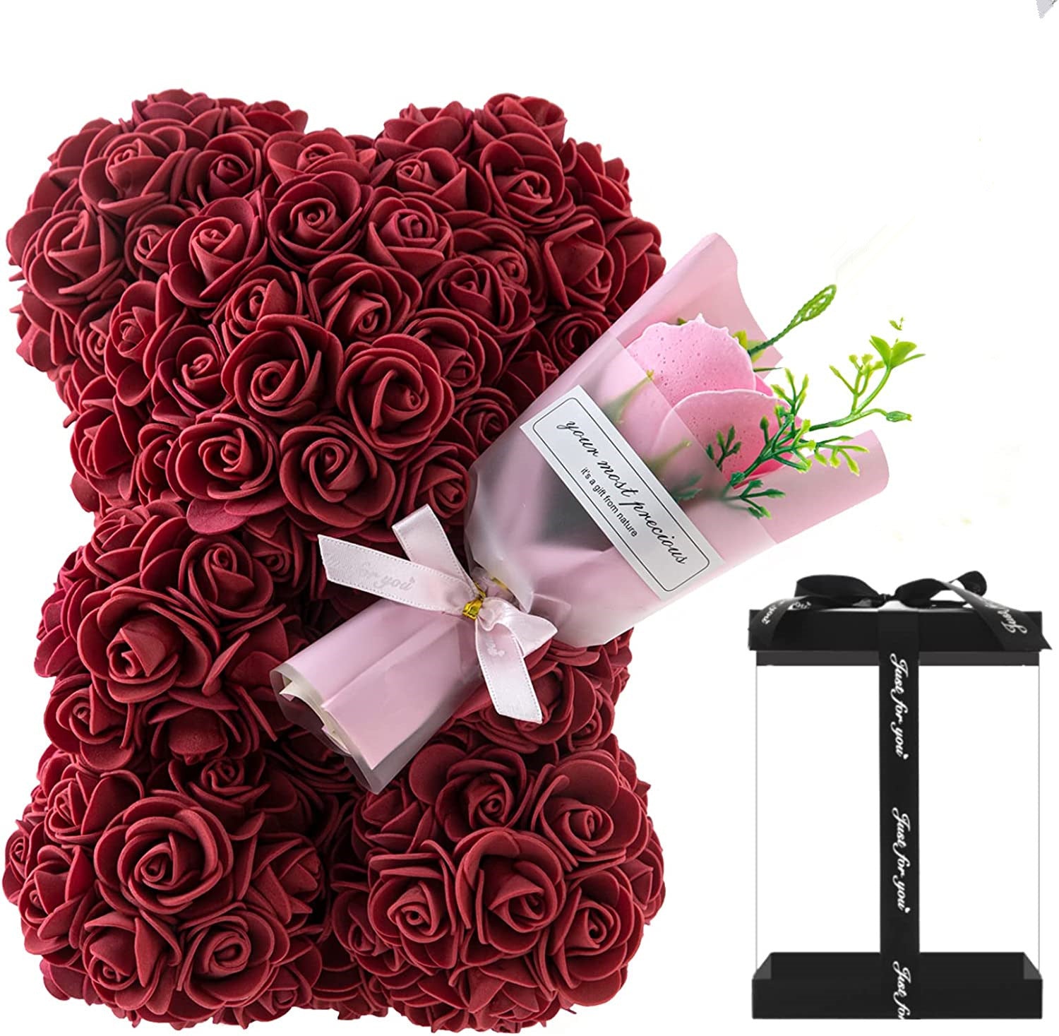 Eternal Rose Bear with Gift Box