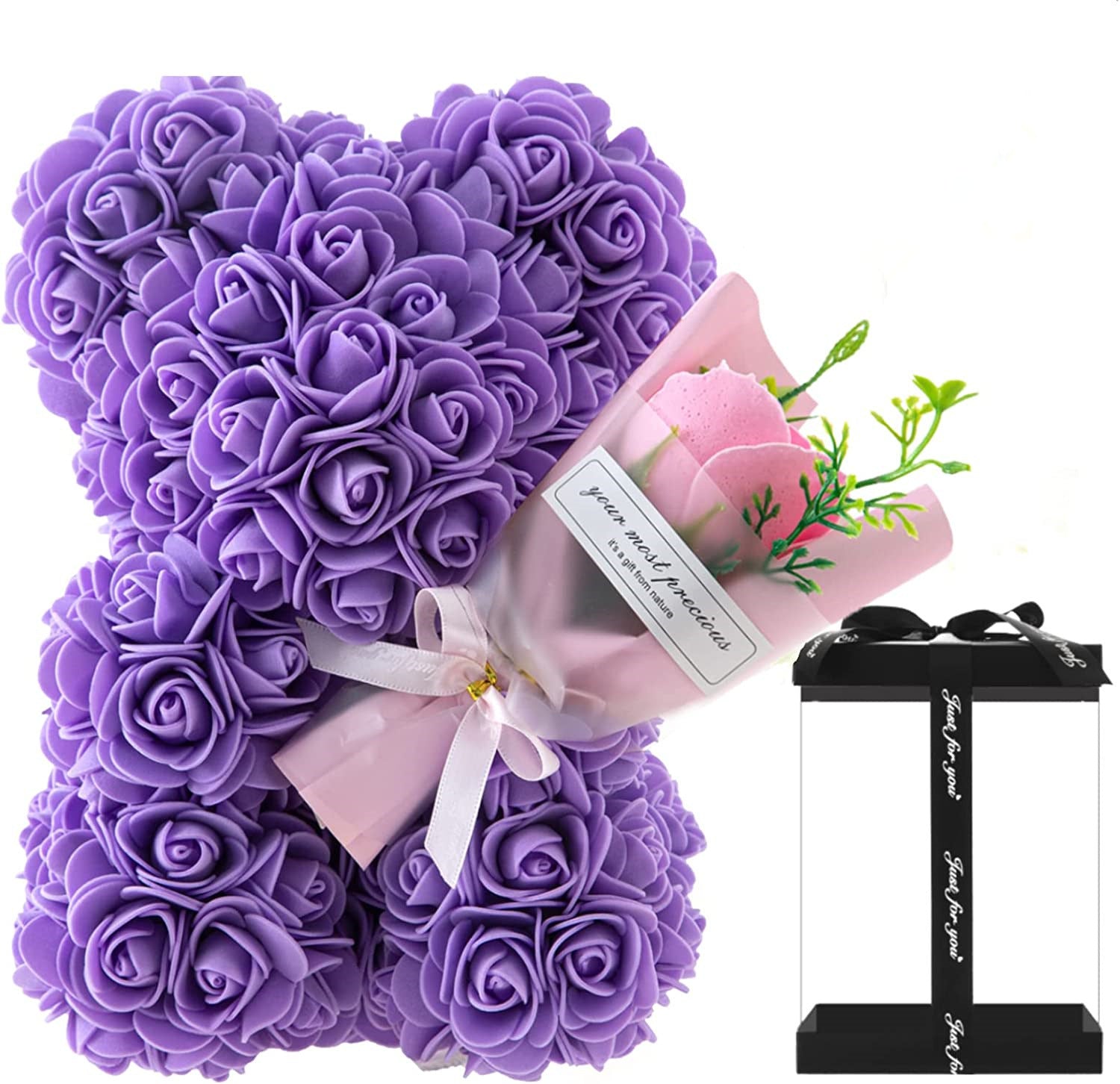 Eternal Rose Bear with Gift Box