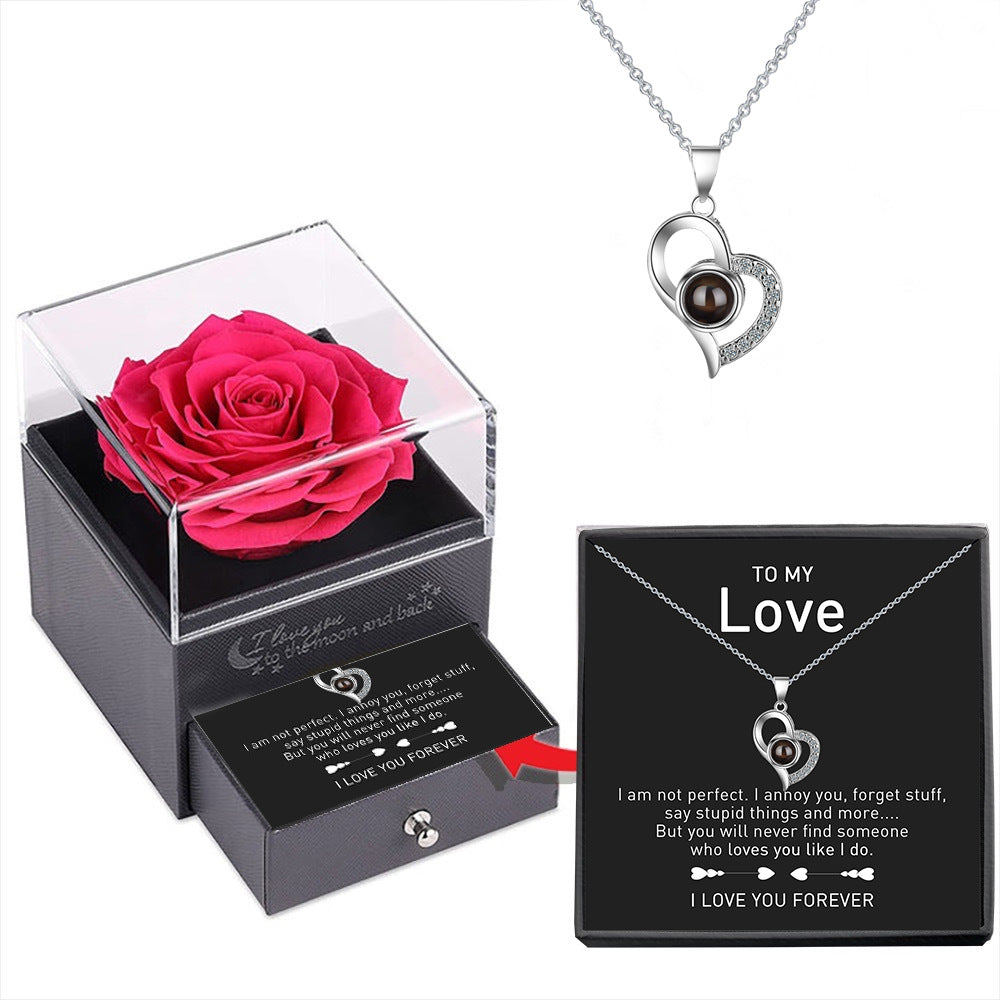 I Love You Projection Necklace