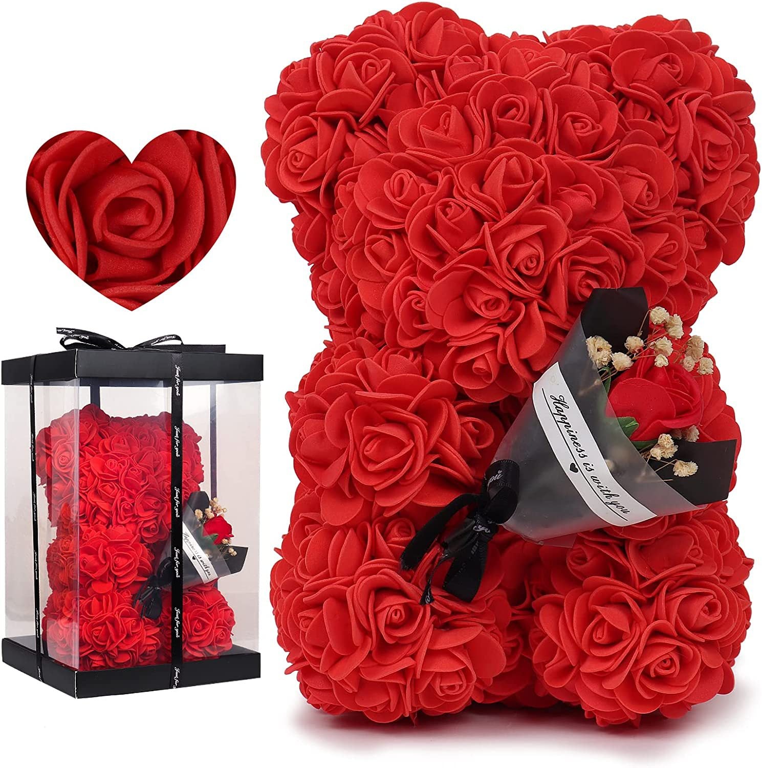 Eternal Rose Bear with Gift Box