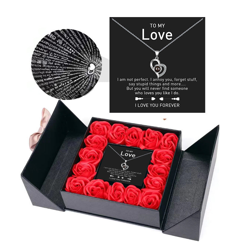 I Love You Projection Necklace