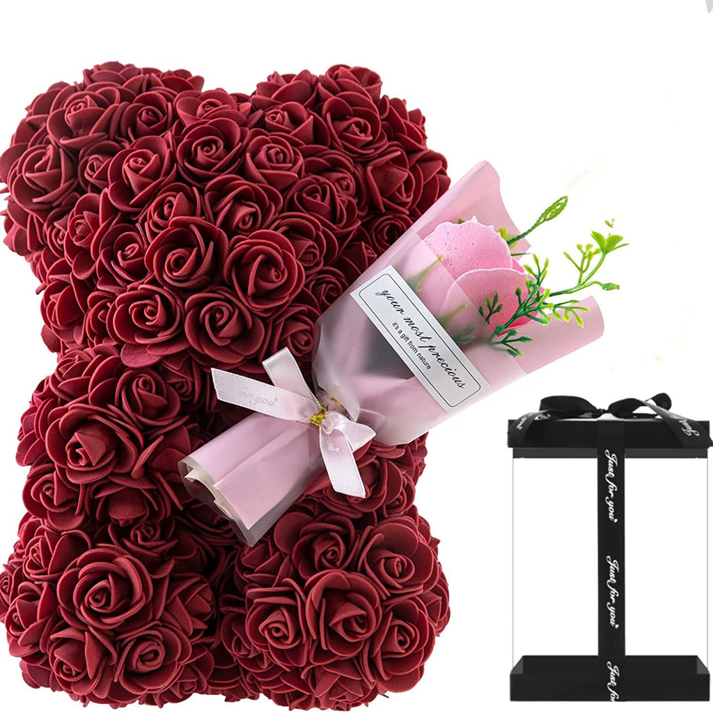 Eternal Rose Bear with Gift Box